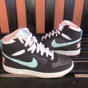 Big Nike High LE 344578 231 Brown, Pink & Blue NEW